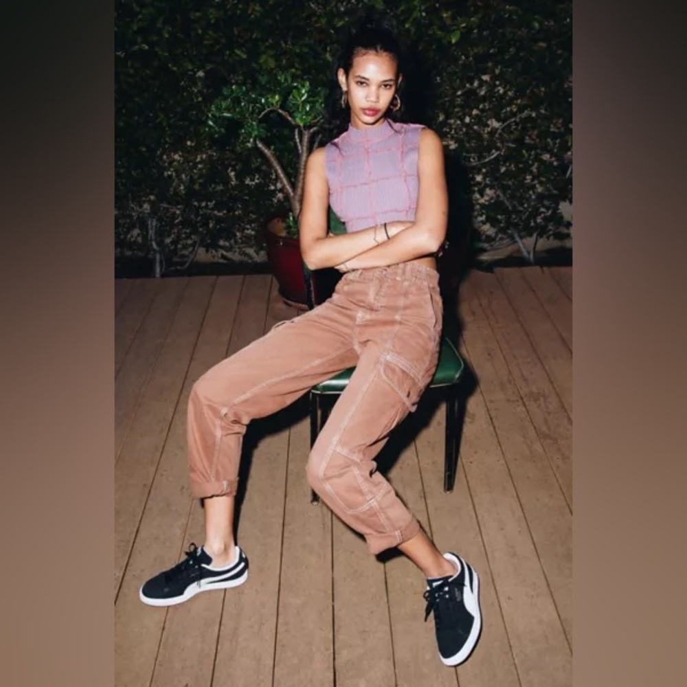 BDG Urban Outfitters | Women’s mauve utility cargo skate pant multiple pocket 26